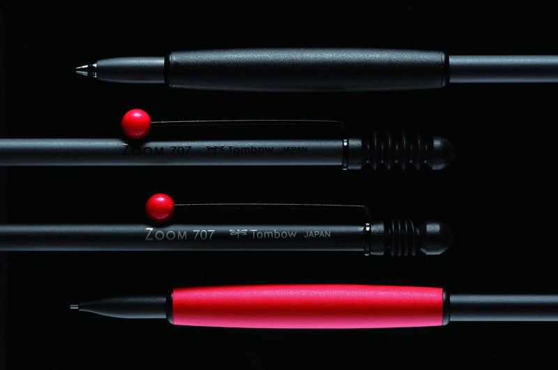 Tombow Pencil Mechanical Pencil, 0.5mm, ZOOM (with Gift Case), 707 Black/Red SH-ZS2 - Image 4